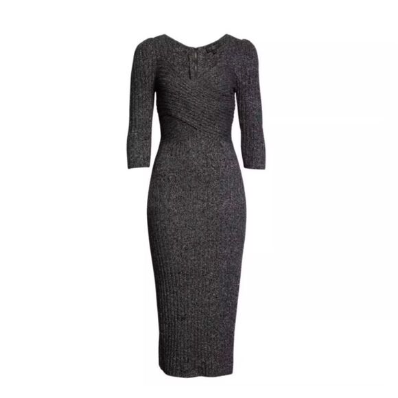 Ted Baker Women's size 12 TB 4 Chelsiy Wool & Cashmere Blend Knit Sweater Dress - Picture 2 of 8